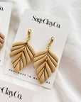Gianna Clay Earrings | Warm Beige