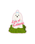 Lady Of Leisure Matte Vinyl Sticker