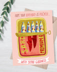 Packed Sardine Tin | Greeting Card