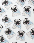 Charlie the Pug Scarf - Vinyl Sticker