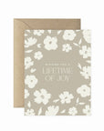 Lifetime of Joy Wedding Card