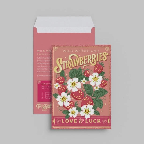 Wild Strawberries Seed Packet: Love &amp; Luck