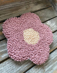 Daisy Mug Rug | Purple