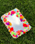 Silver Lining Handmade | Large Pompom Mirror: Multi