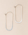 Refined Cosmic Oval Hoop | Silver