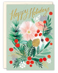 Holly Bouquet Holiday Boxed Cards - Set of 10
