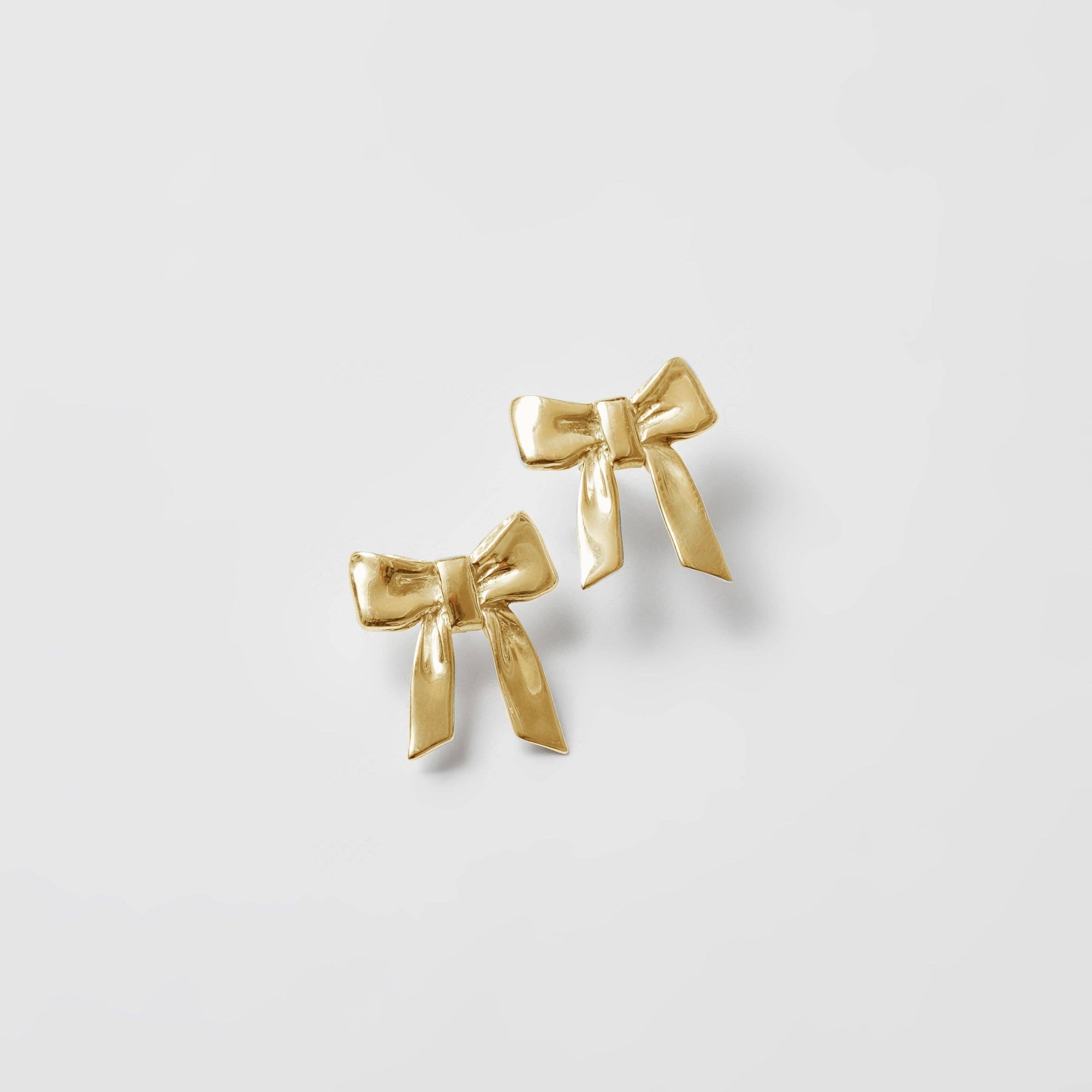 Small Ruby Studs | Gold
