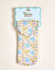 Puffy Sunglasses Case: Poppin' Petals Aqua