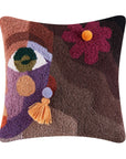 Ella Flower Pom Poms & Tassel Pillow