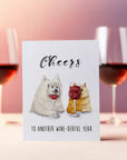 Cheers Wine-derful Year - Funny Birthday Card: Birthday Version