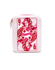 Velvet Jewelry Organizer - Queen of Hearts -White
