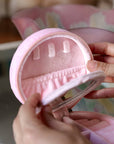 Velvet Jewelry Organizer - Cowgirl Boots - Pink