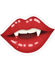 Red Vampire Lips - Vinyl Sticker