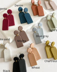 Dome Drop Earrings (Various Colours)
