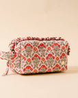 Quilted Cosmetic Pouch: Everbloom Dusty Rose