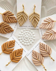 Gianna Clay Earrings | Warm Beige