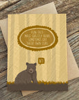 Grizzly Eats Cubs Dad Card