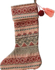 Woven Acrylic Jacquard Christmas Stocking