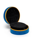 Velvet Jewelry Zip Case / Organizer - Caviar Tin - Blue