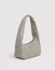 Small Nylon Meringue Bag - Sage Stripe