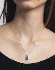 Freya Necklace | Blue Topaz and Sterling Silver