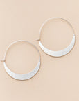 Refined Crescent Hoop | Silver