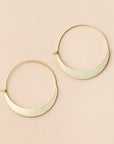 Refined Crescent Hoops | Gold