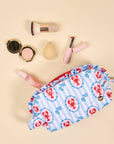 Quilted Cosmetic Pouch: Harbor House