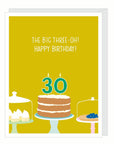 Number 30 Thirtieth Birthday | Greeting Card