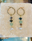 Lumina Dangle Hoop | Aventurine