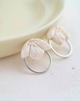 Cherry Blossom Ear Jacket: Ivory