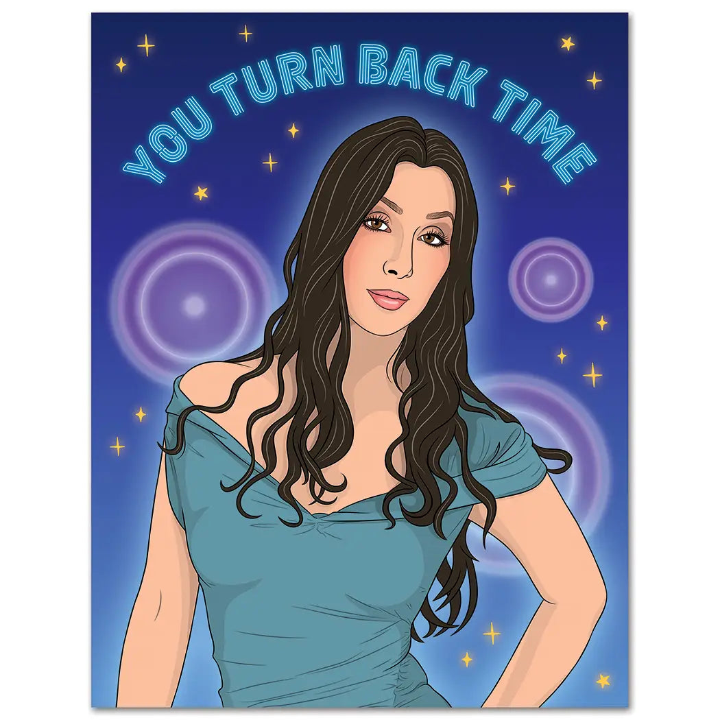 Cher Turn Back Time  - Greeting Card