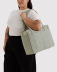 Small Cloud Carry-On: Sage Stripe