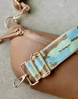 Oversized Crossbody Handbag: Tan Brown
