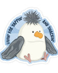 Seagull Jelly Yappin' and Snackin' | Sticker