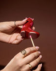Cowboy Boot Match Holder | Red & Pink Flame