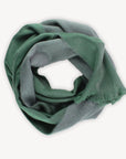 Pokoloko | Alpaca Reversible Seamless Scarf: Leaf/Grey