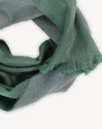 Pokoloko | Alpaca Reversible Seamless Scarf: Leaf/Grey