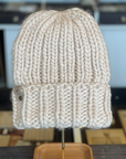 Merino Wool Hat: Light Beige