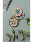 Beaded Coaster Set Form Disco