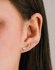 Dewdrop Climber Earrings
