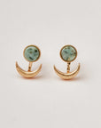 Stone Moon Phase Ear Jacket | Gold
