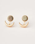 Stone Moon Phase Ear Jacket | Gold