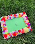 Silver Lining Handmade | Medium Pompom Picture Frame: Multi