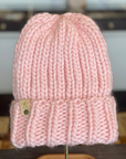 Merino Wool Hat: Light Pink