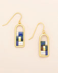 Good Karma Miyuki Frame Earring | Indigo/Gold