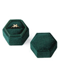Hexagon Velvet Ring Box