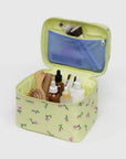 Large Cosmetic Case: Painted Wildflower