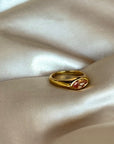 Oval Slice Ring