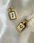 Mother of Pearl Letter Charm